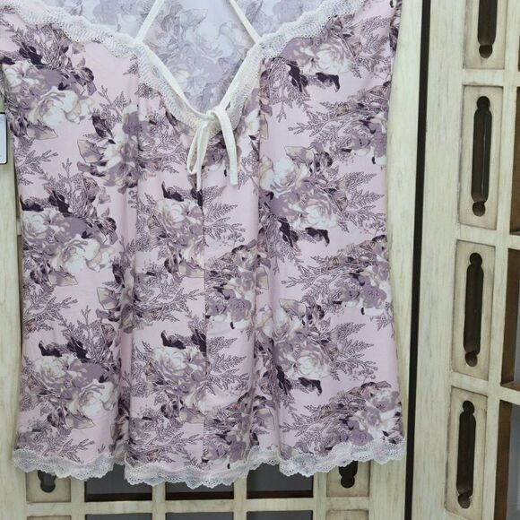 Laundry by Shelli Segal Pink Floral Gown Cami 3X - Picture 4 of 6